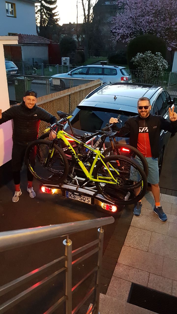 Funbiker beim Warm up Marathon in Hellental