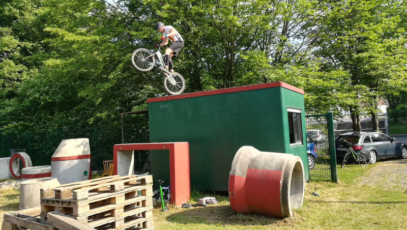 Fahrradtrial Nationalkadertraining beim TSV Heiligenrode   